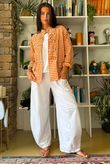 Nonni Gingam Napoleon Jacket Carrot